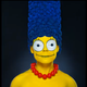 Illustration for article titled Watch This Model Transform Into Marge Simpson With Makeup and Flowers